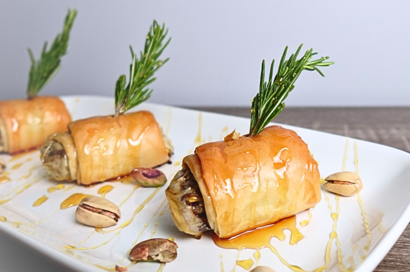 Goat Cheese in Phyllo Pillows