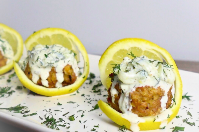 Feta Stuffed Lamb Meatballs