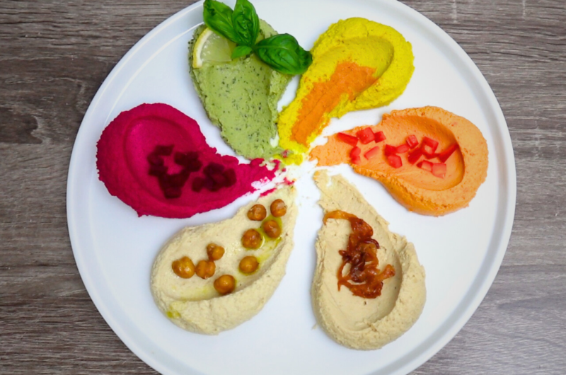 Rainbow Hummus